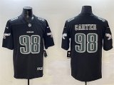 Cheap Men's Philadelphia Eagles #98 Jalen Carter Black Fashion New Vapor Untouchable Limited Football Stitched Jersey