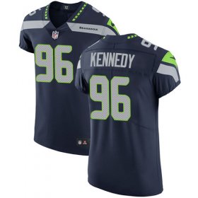 Wholesale Cheap Nike Seahawks #96 Cortez Kennedy Steel Blue Team Color Men\'s Stitched NFL Vapor Untouchable Elite Jersey