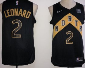 Wholesale Cheap Raptors 2 Kawhi Leonard Black City Edition Nike Swingman Jersey