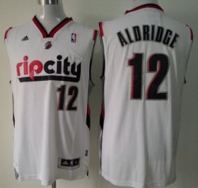 Wholesale Cheap Portland Trail Blazers #12 LaMarcus Aldridge Rip City Revolution 30 Swingman White Jersey