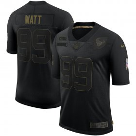 Wholesale Cheap Nike Texans 99 J.J. Watt Black 2020 Salute To Service Limited Jersey