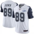 Wholesale Cheap Nike Cowboys #89 Blake Jarwin White Men's Stitched With Established In 1960 Patch NFL Limited Rush Jersey