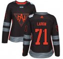 Wholesale Cheap Team North America #71 Dylan Larkin Black 2016 World Cup Women's Stitched NHL Jersey