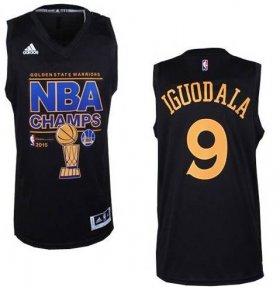 Wholesale Cheap Men\'s Golden State Warriors #9 Andre Iguodala Revolution 30 Swingman 2015 Champions Fashion Black Jersey