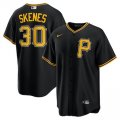 Cheap Men's Pittsburgh Pirates #30 Paul Skenes Nike Black Alternate Replica Player Jersey