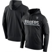 Wholesale Cheap Men's Las Vegas Raiders Nike Black Sideline Circuit Pullover Performance Hoodie