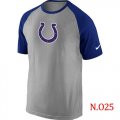 Wholesale Cheap Nike Indianapolis Colts Ash Tri Big Play Raglan NFL T-Shirt Grey/Blue