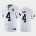 Wholesale Cheap Nike Las Vegas Raiders 4 Derek Carr White 2020 Inaugural Season Vapor Untouchable Limited Jersey