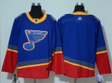 Wholesale Cheap Adidas Blues Blank Blue/Red Authentic 2019 Heritage Stitched NHL Jersey