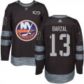 Wholesale Cheap Adidas Islanders #13 Mathew Barzal Black 1917-2017 100th Anniversary Stitched NHL Jersey