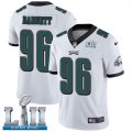 Wholesale Cheap Nike Eagles #96 Derek Barnett White Super Bowl LII Men's Stitched NFL Vapor Untouchable Limited Jersey