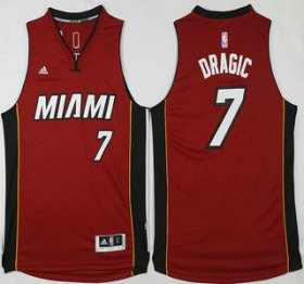 Wholesale Cheap Men\'s Miami Heat #7 Goran Dragic Revolution 30 Swingman 2014 New Red Jersey