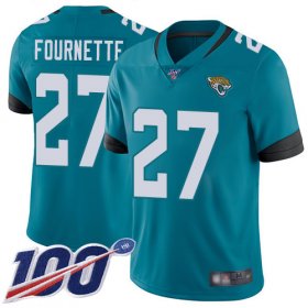 Wholesale Cheap Nike Jaguars #27 Leonard Fournette Teal Green Alternate Men\'s Stitched NFL 100th Season Vapor Limited Jersey