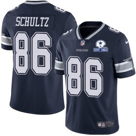 Wholesale Cheap Nike Cowboys #86 Dalton Schultz Navy Blue Team Color Men\'s Stitched With Established In 1960 Patch NFL Vapor Untouchable Limited Jersey