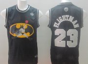 Wholesale Cheap Chicago Bulls #23 Flightman Black Swingman Jersey