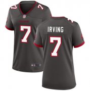 Cheap Women's Tampa Bay Buccanee #7 Bucky Irving Gray Stitched Game Jersey(Run Small)