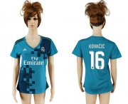 Wholesale Cheap Women's Real Madrid #16 Kovacic Sec Away Soccer Club Jersey