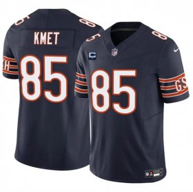 Cheap Men\'s Chicago Bears #85 Cole Kmet Navy 2024 F.U.S.E. With 1-star C Patch Vapor Untouchable Limited Football Stitched Jersey