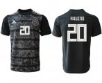 Wholesale Cheap Mexico #20 Aquino Black Soccer Country Jersey