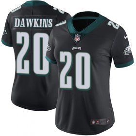 Wholesale Cheap Nike Eagles #20 Brian Dawkins Black Alternate Women\'s Stitched NFL Vapor Untouchable Limited Jersey