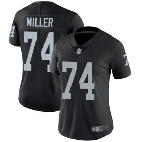 Wholesale Cheap Nike Raiders #74 Kolton Miller Black Team Color Women\'s Stitched NFL Vapor Untouchable Limited Jersey