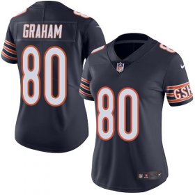 Wholesale Cheap Nike Bears #80 Jimmy Graham Navy Blue Team Color Women\'s Stitched NFL Vapor Untouchable Limited Jersey