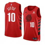 Wholesale Cheap Men's Portland Trail Blazers #10 Nassir Little 2022-23 Red Statement Edition Swingman Stitched Basketball Jersey