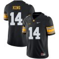 Wholesale Cheap Iowa Hawkeyes 14 Desmond King Black College Football Jersey