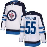 Wholesale Cheap Adidas Jets #55 Mark Scheifele White Road Authentic Stitched NHL Jersey