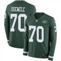 Wholesale Cheap Nike Jets #70 Kelechi Osemele Green Team Color Men's Stitched NFL Limited Therma Long Sleeve Jersey