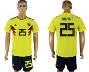 Wholesale Cheap Colombia #25 E.Balanta Home Soccer Country Jersey