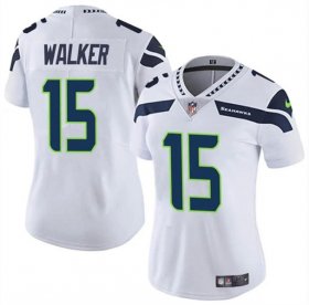 Cheap Women\'s Seattle Seahawks #15 P.J. Walker White Vapor Limited Football Stitched Jersey(Run Small)