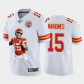 Cheap Kansas City Chiefs #15 Patrick Mahomes Nike Team Hero 3 Vapor Limited NFL 100 Jersey White Golden