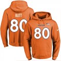 Wholesale Cheap Nike Broncos #80 Jake Butt Orange Name & Number Pullover NFL Hoodie