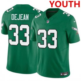 Cheap Youth Philadelphia Eagles #33 Cooper DeJean Green 2024 Draft F.U.S.E. Vapor Untouchable Throwback Limited Football Stitched Jersey