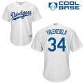 Wholesale Cheap Dodgers #34 Fernando Valenzuela White Cool Base Stitched Youth MLB Jersey