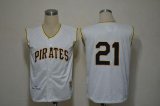 Wholesale Cheap Mitchell And Ness 1960 Pirates #21 Roberto Clemente White Stitched MLB Jersey