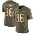 Wholesale Cheap Nike Buccaneers #36 M.J. Stewart Olive/Gold Youth Stitched NFL Limited 2017 Salute To Service Jersey