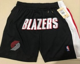 Wholesale Cheap Men\'s Portland Trail Blazers Black Just Don Shorts Swingman Shorts