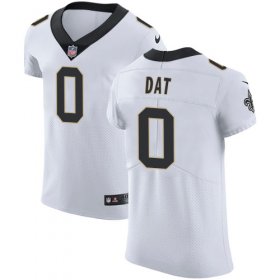 Wholesale Cheap Nike Saints #0 Who Dat White Men\'s Stitched NFL Vapor Untouchable Elite Jersey