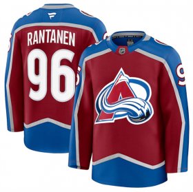 Men\'s Colorado Avalanche #96 Mikko Rantanen Burgundy 2024-25 Home Stitched Jersey