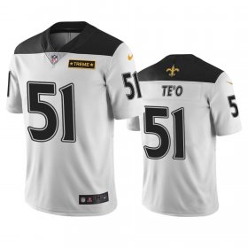 Wholesale Cheap New Orleans Saints #51 Manti Te\'o White Vapor Limited City Edition NFL Jersey