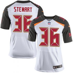 Wholesale Cheap Nike Buccaneers #36 M.J. Stewart White Men\'s Stitched NFL New Elite Jersey