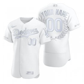 Wholesale Cheap Los Angeles Dodgers Custom Men\'s Nike Platinum MLB MVP Limited Player Edition Jersey