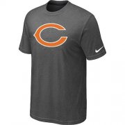 Wholesale Cheap Chicago Bears Sideline Legend Authentic Logo Dri-FIT Nike NFL T-Shirt Crow Grey