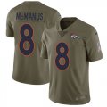 Wholesale Cheap Nike Broncos #8 Brandon McManus Olive Men's Stitched NFL Limited 2017 Salute to Service Jersey