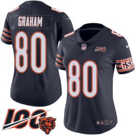 Wholesale Cheap Nike Bears #80 Jimmy Graham Navy Blue Team Color Women\'s Stitched NFL 100th Season Vapor Untouchable Limited Jersey