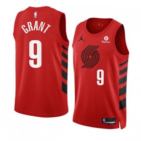 Wholesale Cheap Men\'s Portland Trail Blazers #9 Jerami Grant 2022-23 Red Statement Edition Swingman Stitched Basketball Jersey