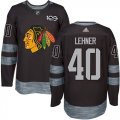 Wholesale Cheap Adidas Blackhawks #40 Robin Lehner Black 1917-2017 100th Anniversary Stitched NHL Jersey