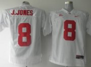 Wholesale Cheap Alabama Crimson Tide #8 J.Jones White Jersey